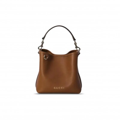 GUCCI GG EMBLEM SMALL BUCKET BAG 815118 (19*18*11cm)